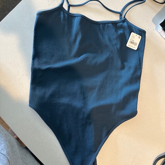 NWT FP Movement Free Throw Backless Bodysuit in Orion Blue - Picture 5 of 6